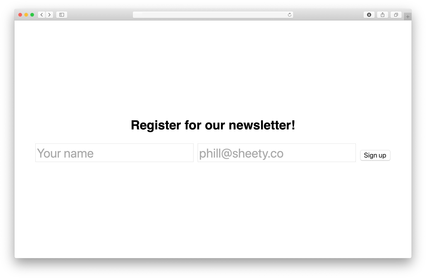 Sheety Turn your Google Sheet into an API